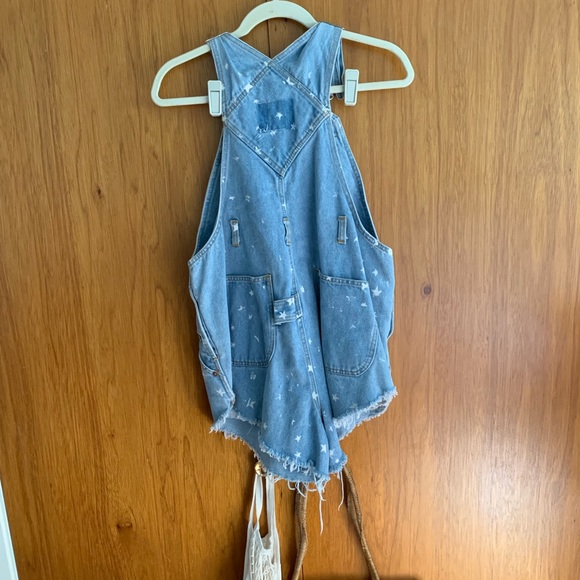 Carmar furst of a kind star print short overalls - Picture 3 of 5